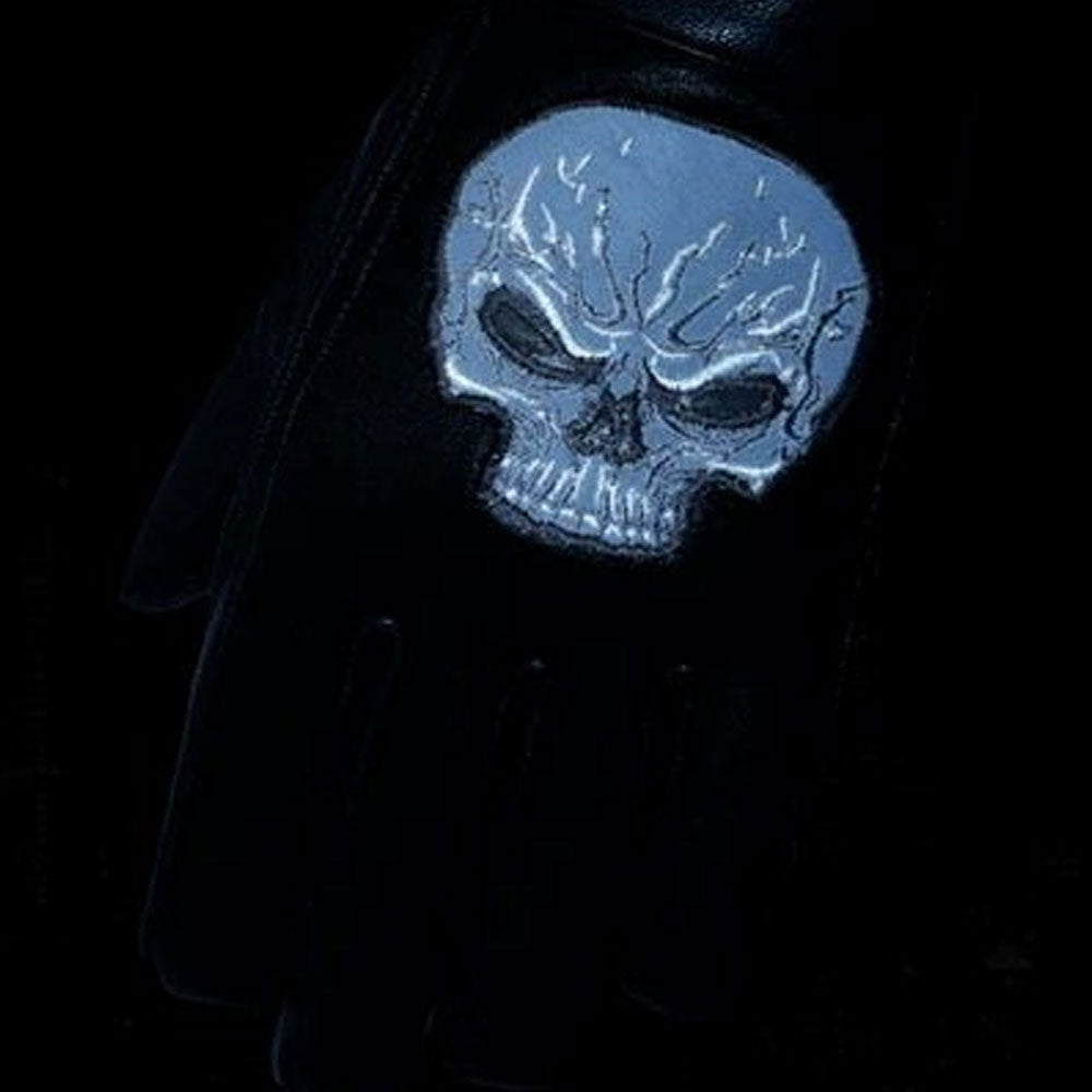ADA47 Reflective Skull Short Glove