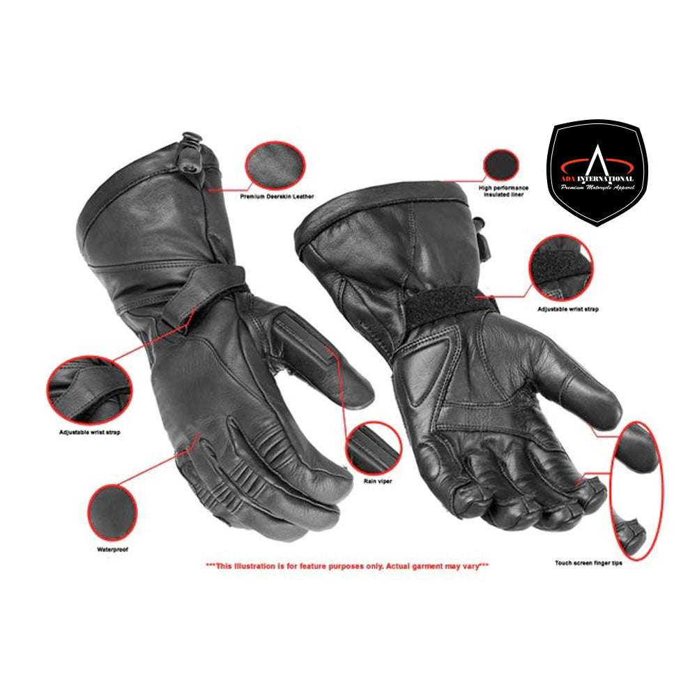 ADA28 High Performance Deer Skin Insulated Cruiser Glove