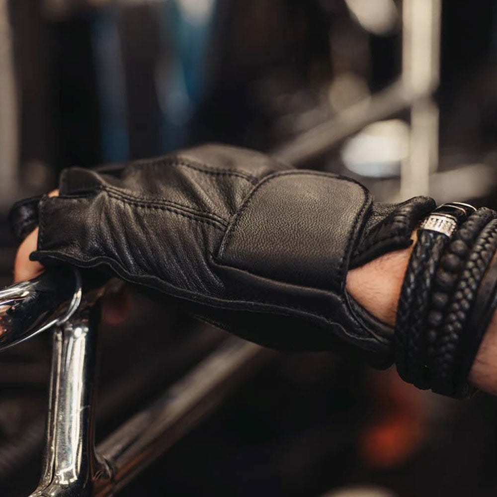 ADA96 Men's Tough Deer Skin Fingerless Glove