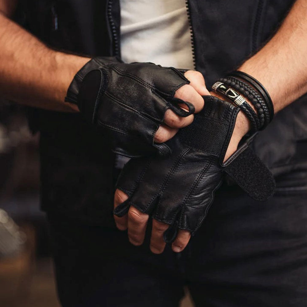 ADA96 Men's Tough Deer Skin Fingerless Glove