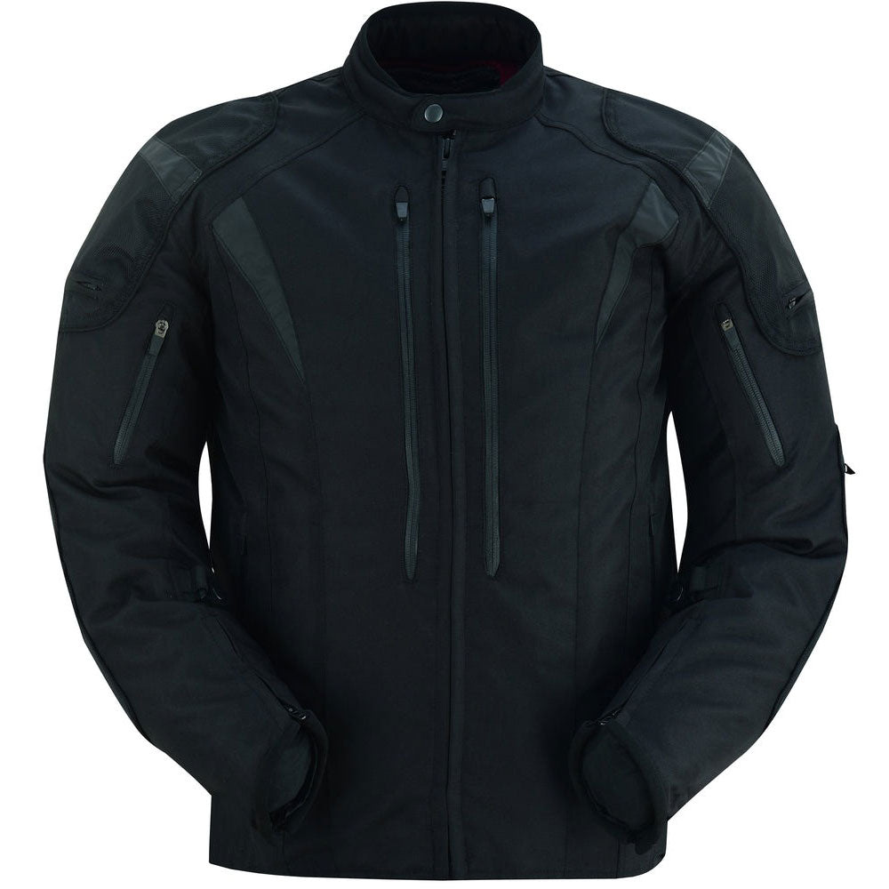 Blast Black Micro Mesh Waterproof Textile Jacket