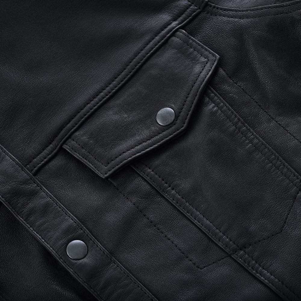 ADA770 Men's Premium Lightweight Leather Shirt