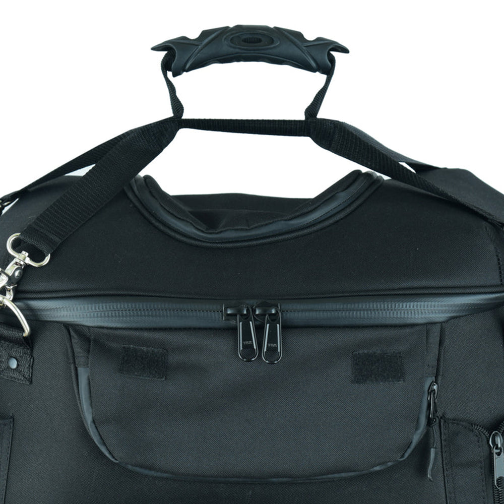 ADA388 Daniel Smart Black Heavy Duty Textile Motorcycle Pet Carrier Si