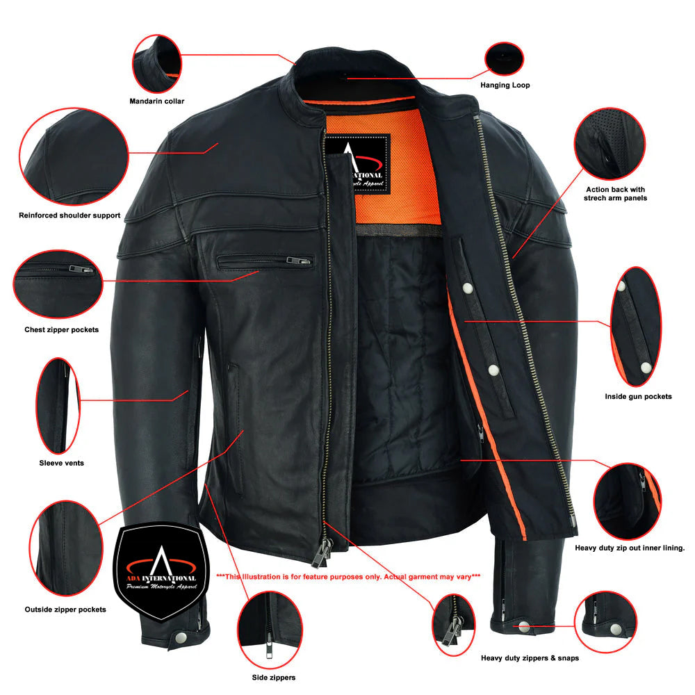 ADA701 Men's Sporty Scooter Jacket