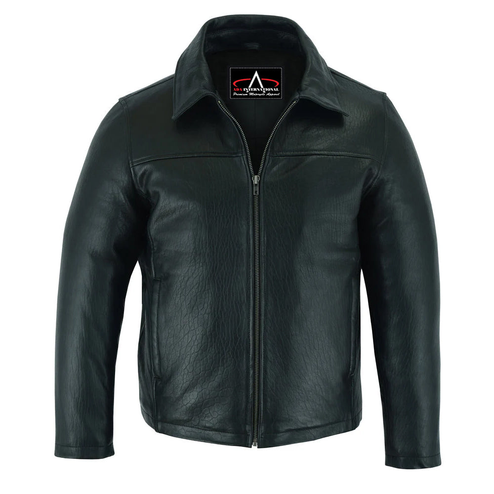 ADA780 Men's Drum Dyed New Zealand Lambskin Jacket
