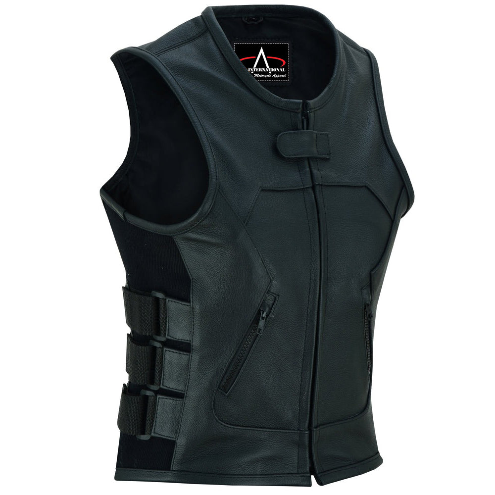 ADA200 Women's Updated SWAT Team Style Leather Vest