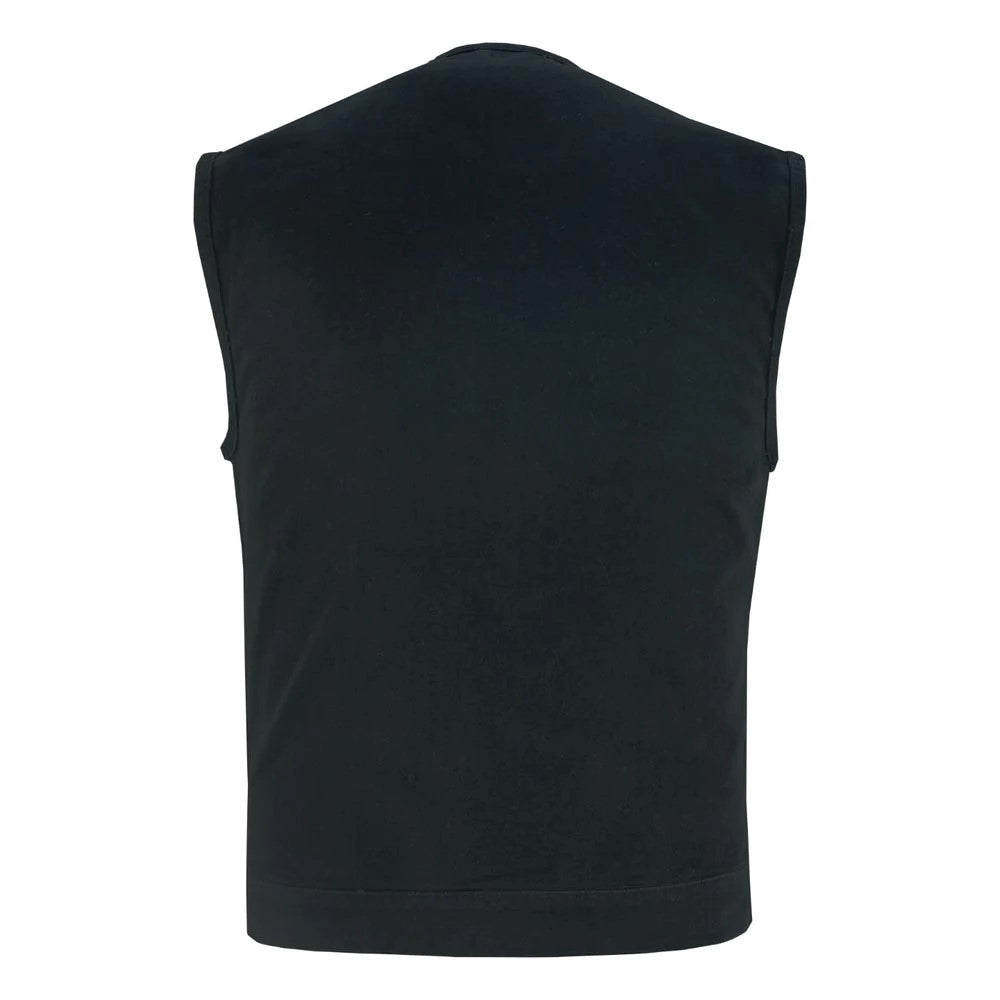 ADA981BK Concealed Snaps, Denim Material, Hidden Zipper, w/o Collar