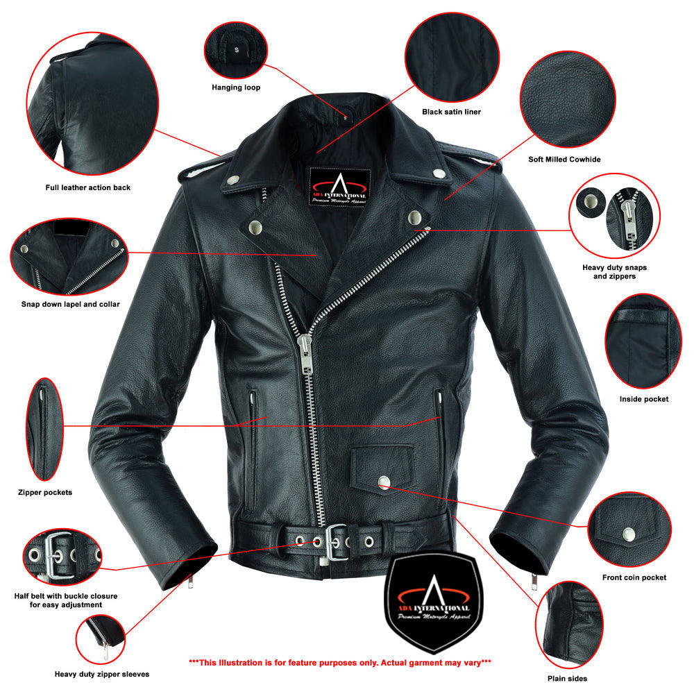 ADA1720 Kids Traditional Style M/C Jacket