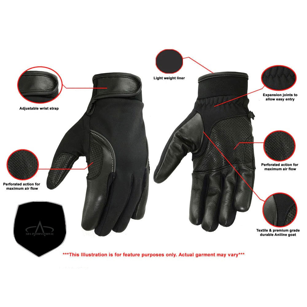 ADA33 Leather/ Textile Lightweight Glove