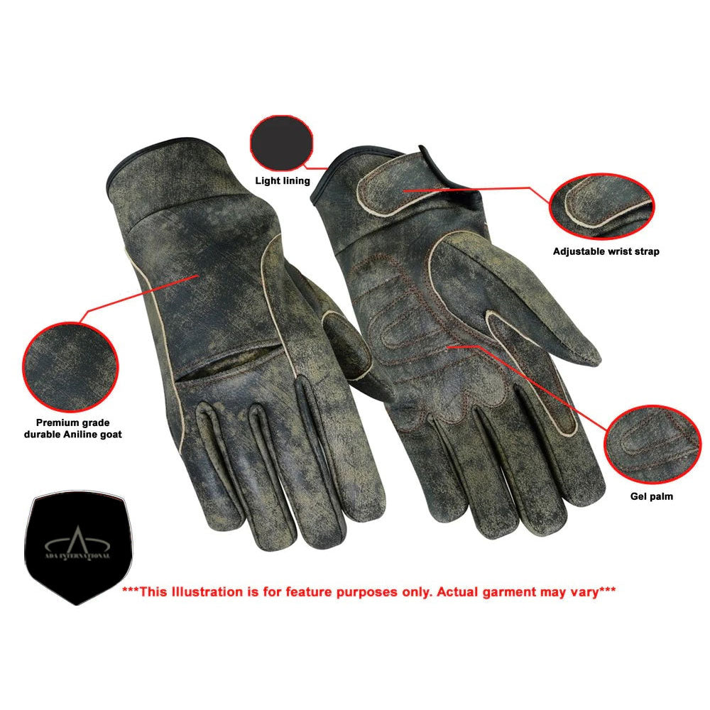 ADA42B Premium Antique Brown Cruiser Glove WRITE A REVIEW