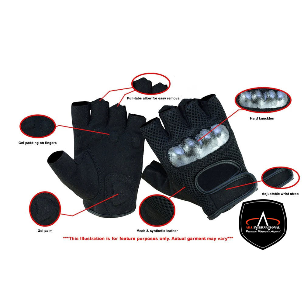 ADA19 Sporty Mesh Fingerless Glove