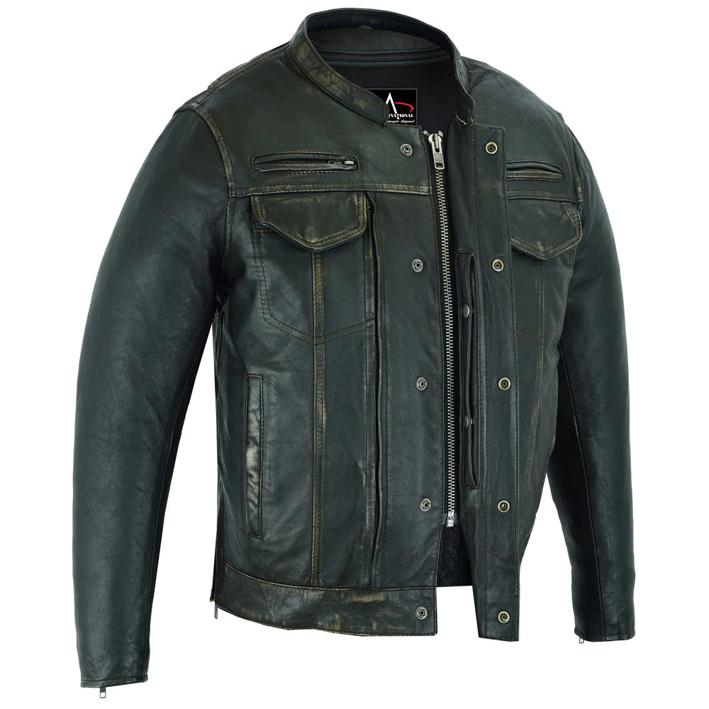 ADA790 Men's Modern Utility Style Jacket in Lightweight Drum Dyed Dist