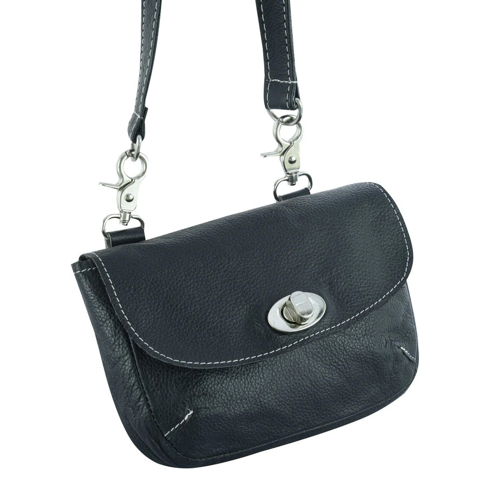 ADA8586 Leather Belt Bag - Small