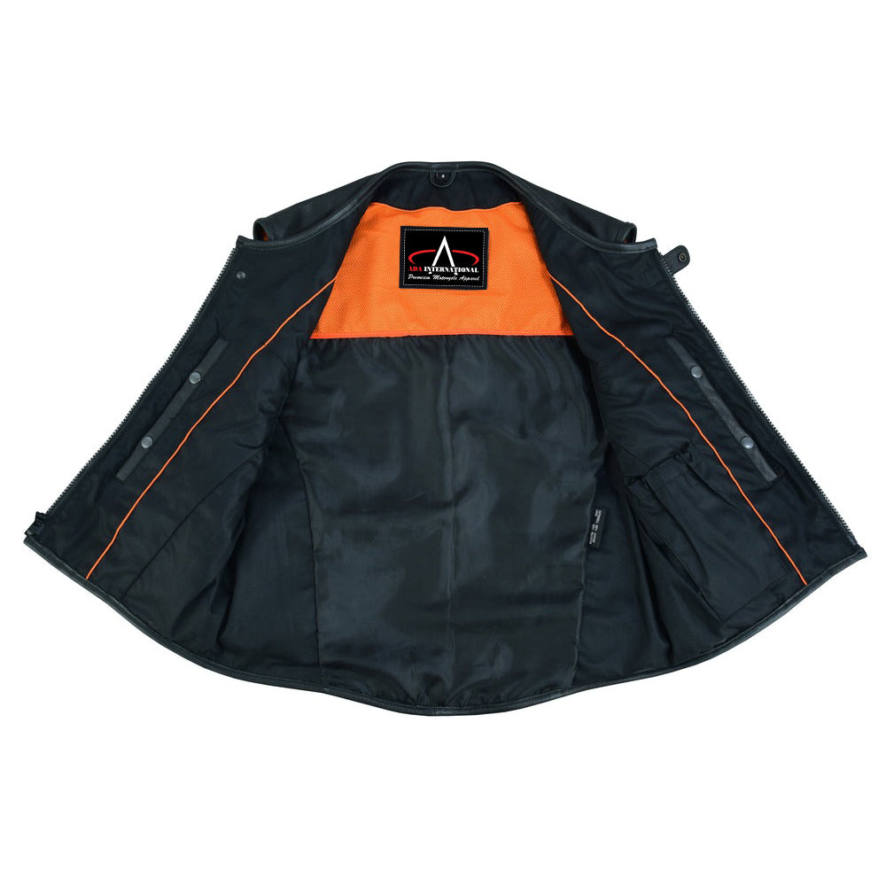 ADA007 Men's SWAT Team Style Leather Vest