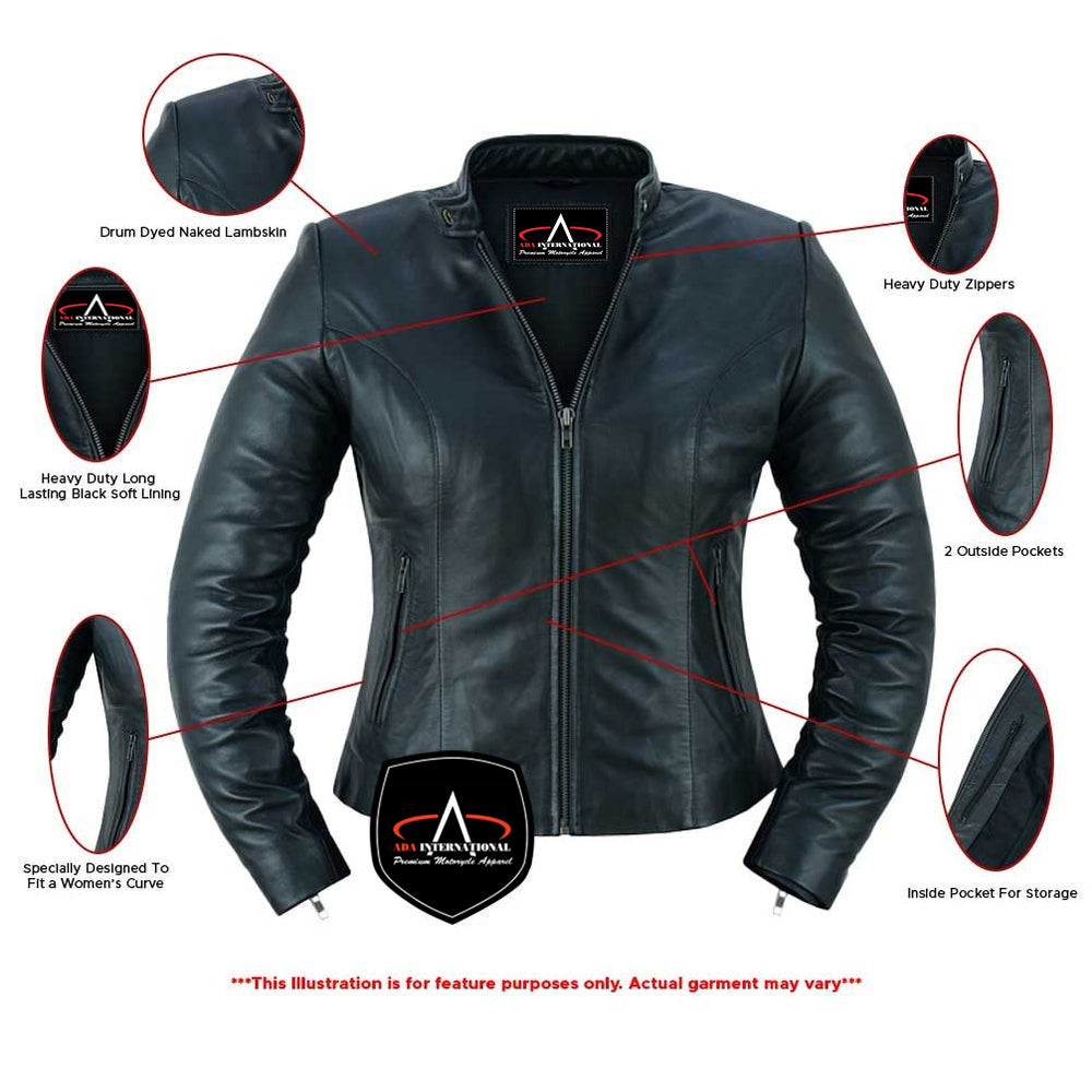 ADA843 Women's Stylish Lightweight Jacket