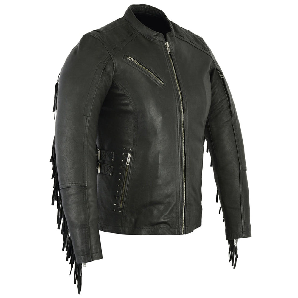 ADA880 Women's Stylish Jacket with Fringe