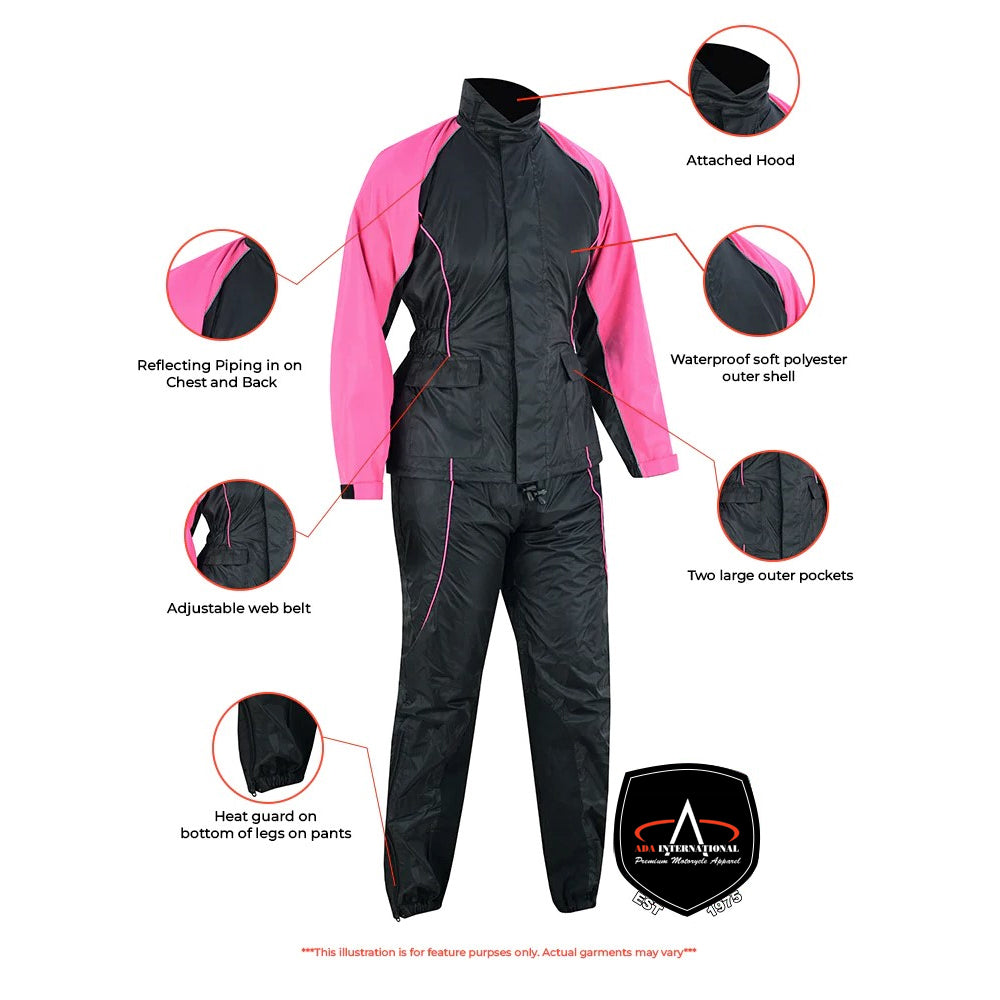 ADA598PK Women's Rain Suit (Hot Pink)