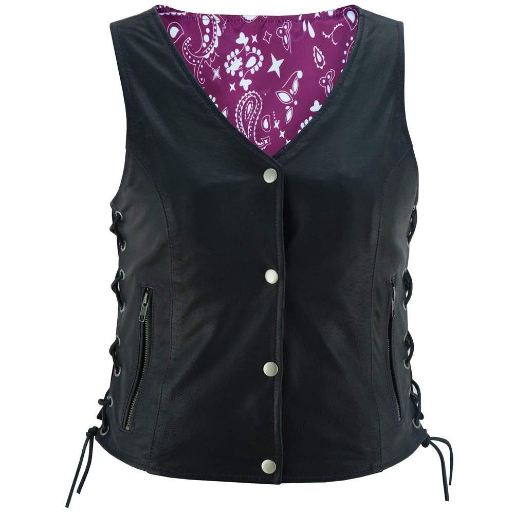 ADA261 Miss Miles - Purple Paisley