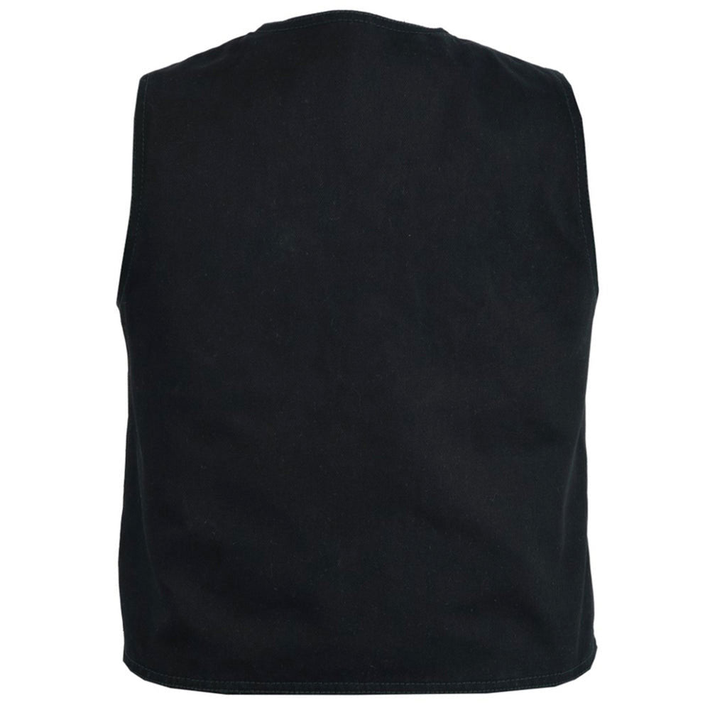 ADA9725 Kids Denim Plain Side Vest
