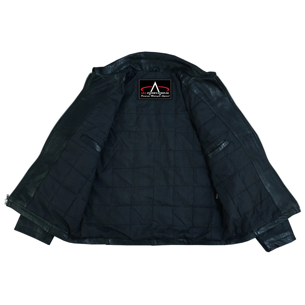 ADA780 Men's Drum Dyed New Zealand Lambskin Jacket