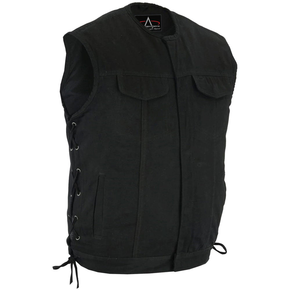 ADA978 Denim Material, Upgraded Style Gun Pockets, All black construct