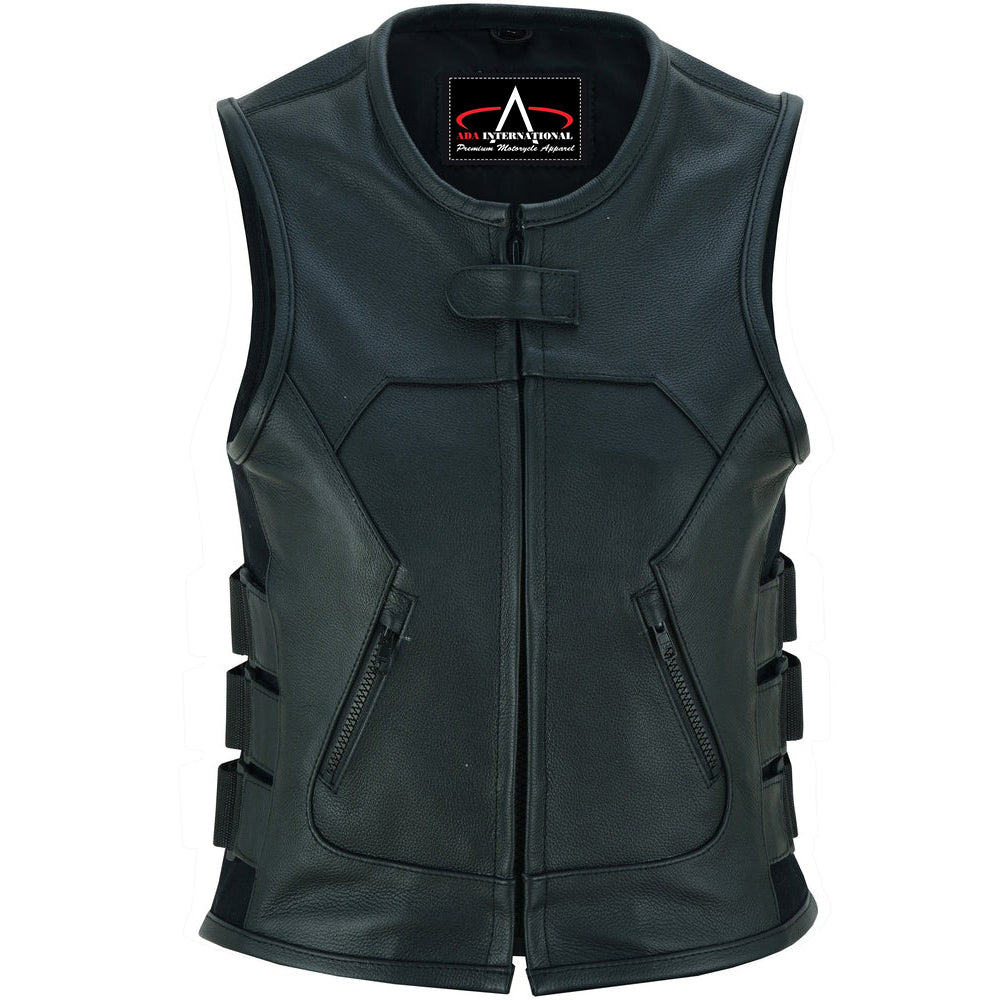 ADA200 Women's Updated SWAT Team Style Leather Vest