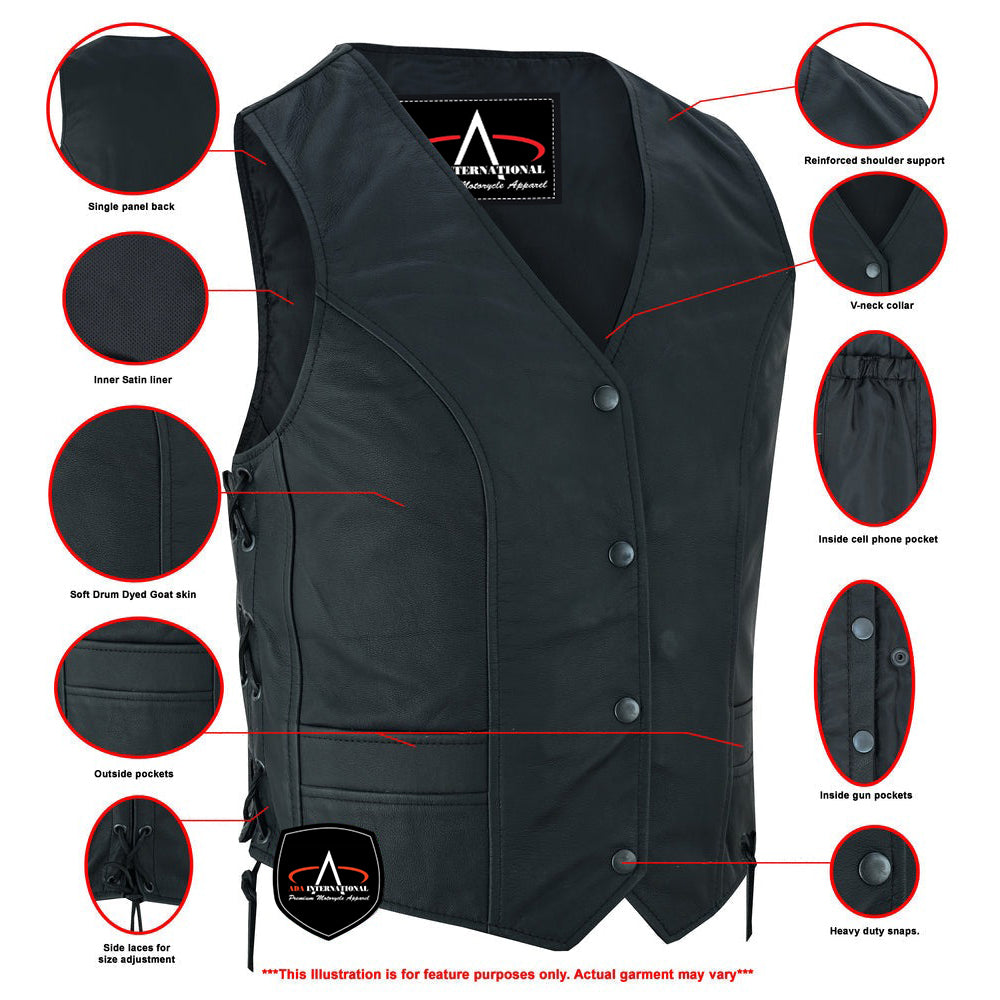 ADA271 Women's Stylish Full Cut Vest