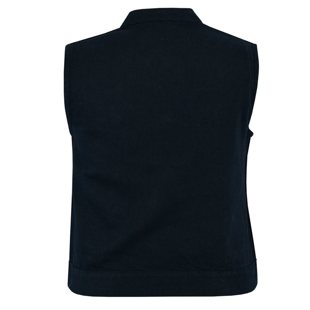 ADA987 Women's Advance Black Construction Denim Vest