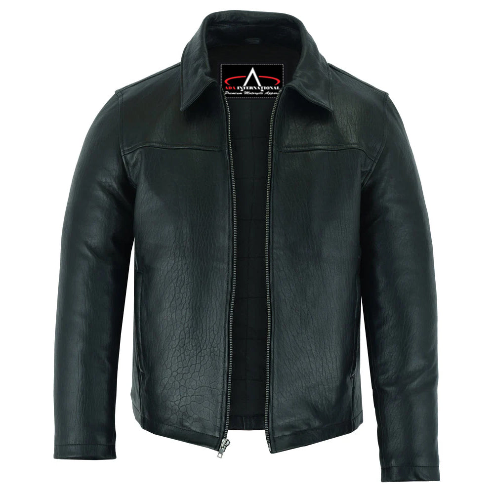 ADA780 Men's Drum Dyed New Zealand Lambskin Jacket
