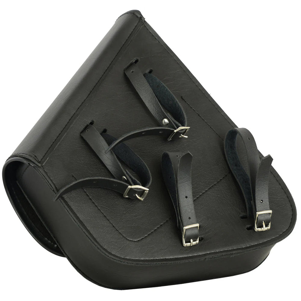 ADA5010L Left Side Synthetic Leather Swing Arm Bag W/ Buffalo Snaps