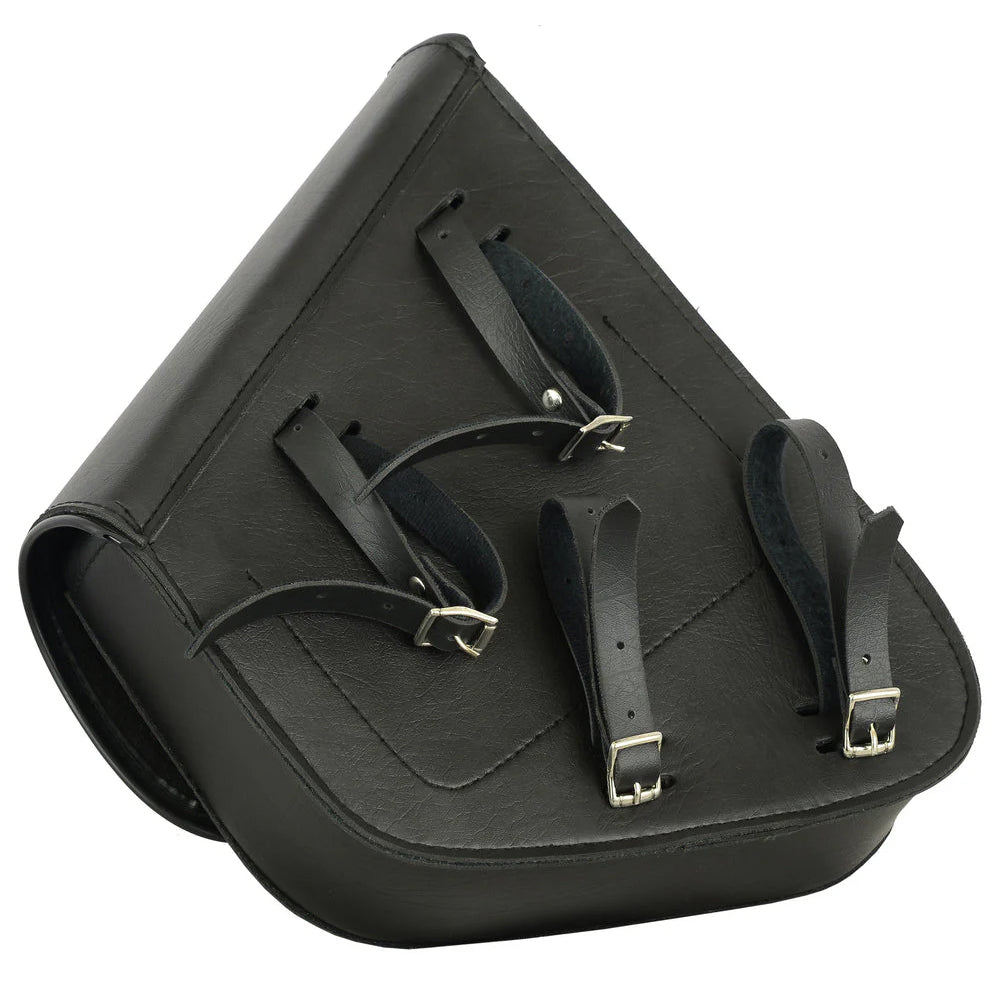 ADA4010L Left Side Premium Leather Swing Arm Bag W/ Buffalo Snaps
