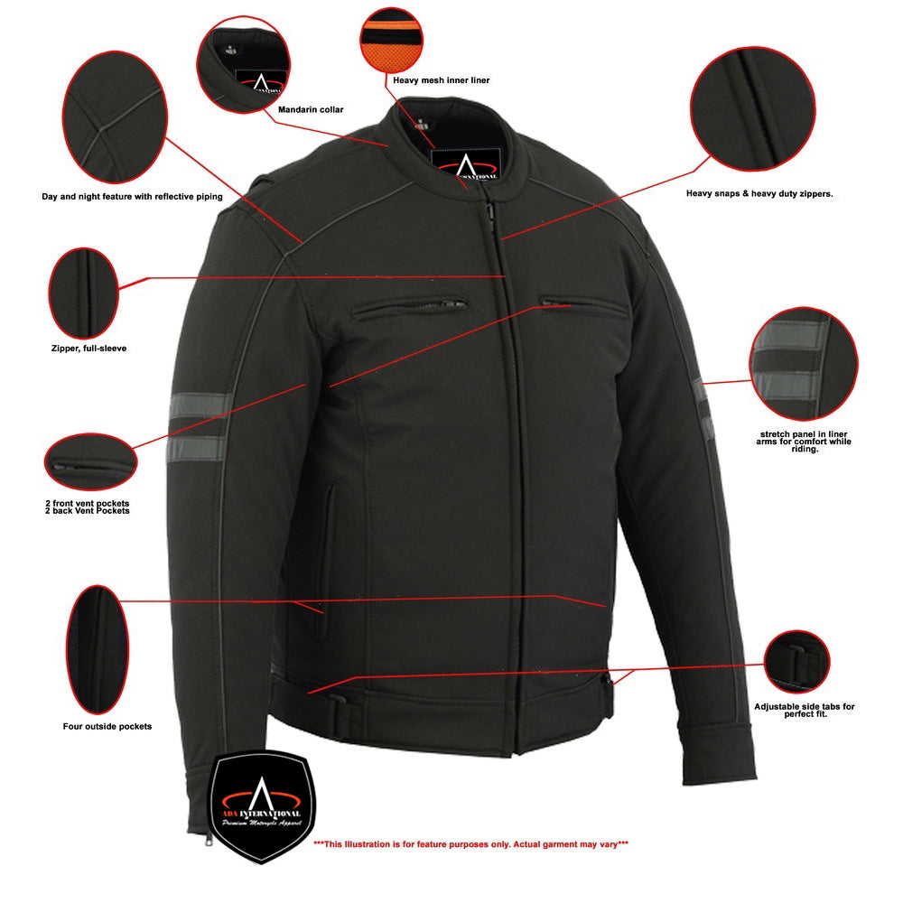 ADA703 All Season Reflective Men's Textile Jacket