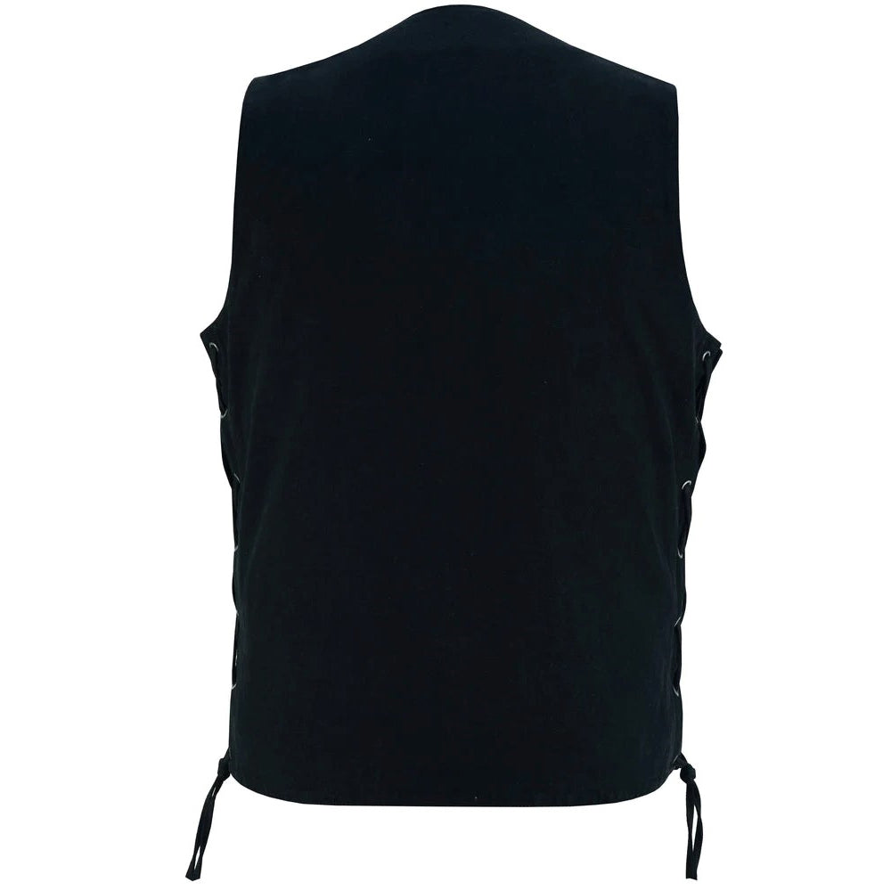 ADA914TALL Men's Ten Pocket Denim Utility Vest - TALL