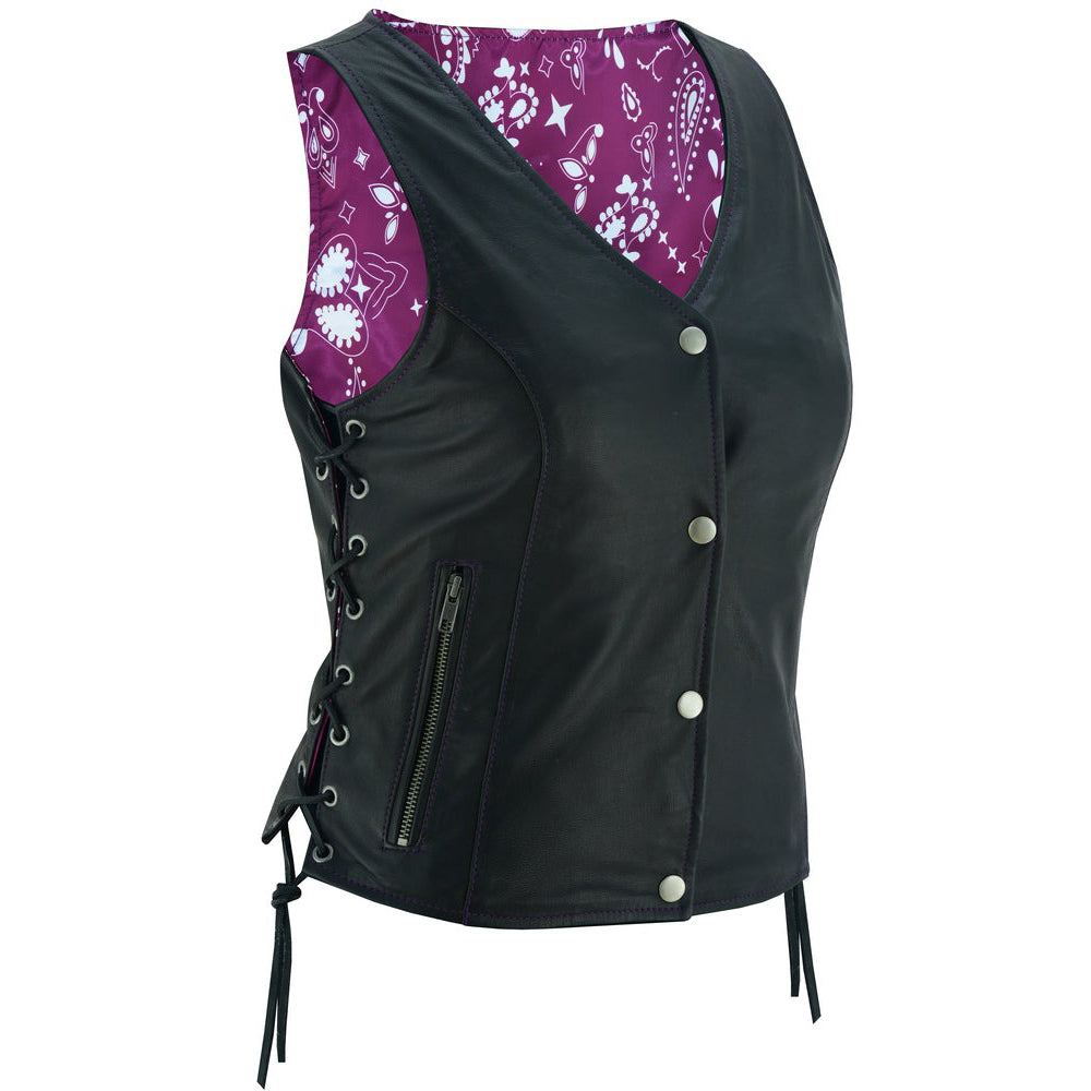 ADA261 Miss Miles - Purple Paisley
