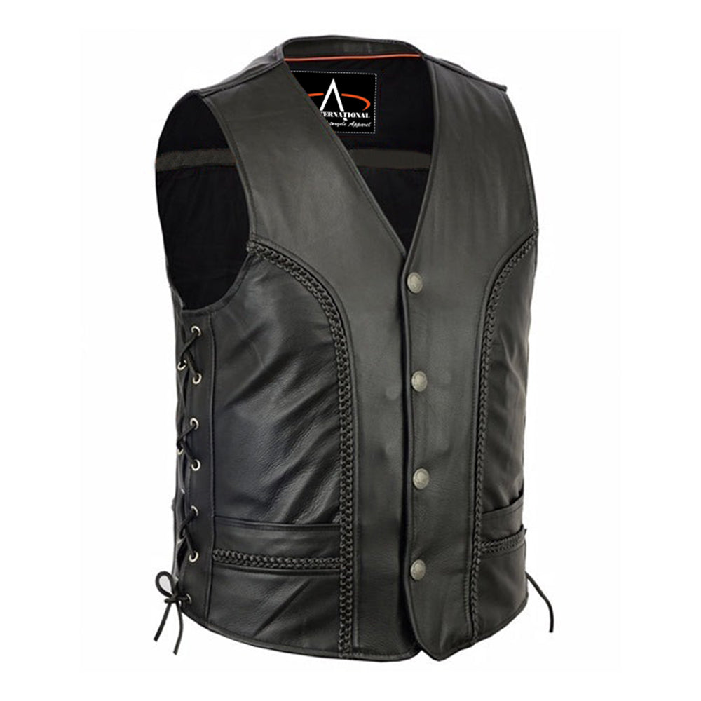 ADA131 Men's Braided Vest
