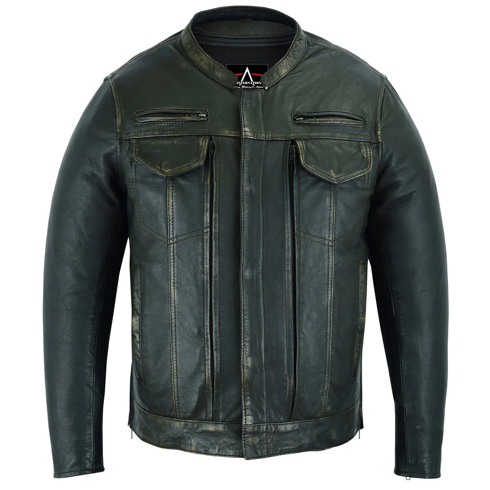 ADA790 Men's Modern Utility Style Jacket in Lightweight Drum Dyed Dist