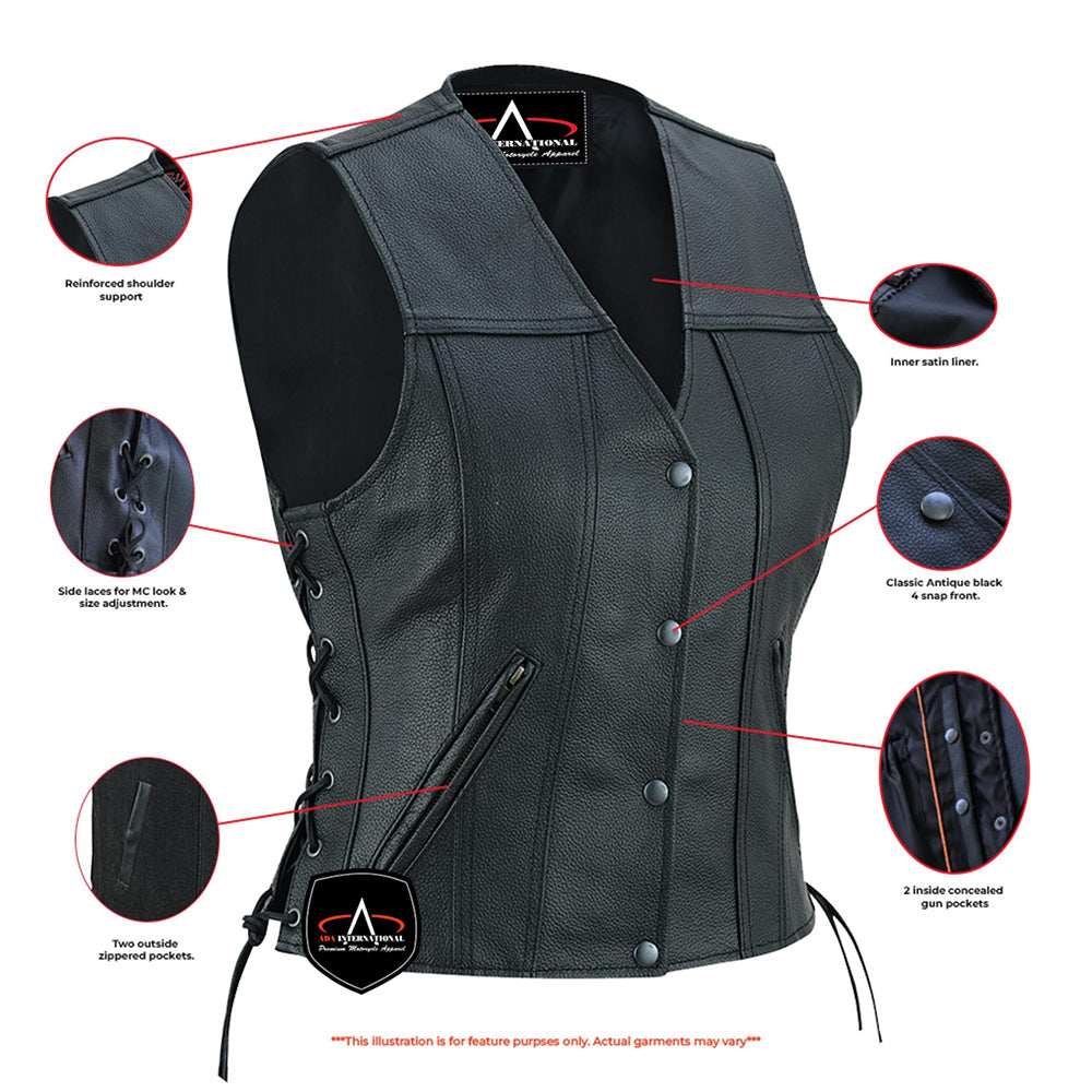 ADA203 Her Miles Single Panel Vest with Smart Access Pocket