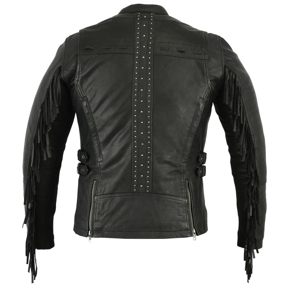 ADA880 Women's Stylish Jacket with Fringe