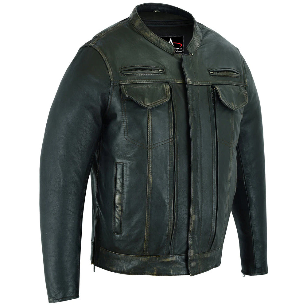 ADA790 Men's Modern Utility Style Jacket in Lightweight Drum Dyed Dist