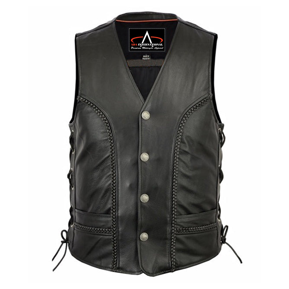 ADA131 Men's Braided Vest