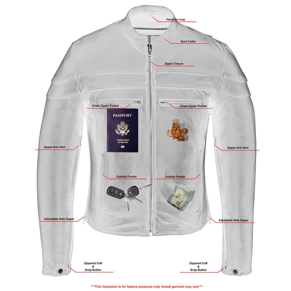 ADA701 Men's Sporty Scooter Jacket