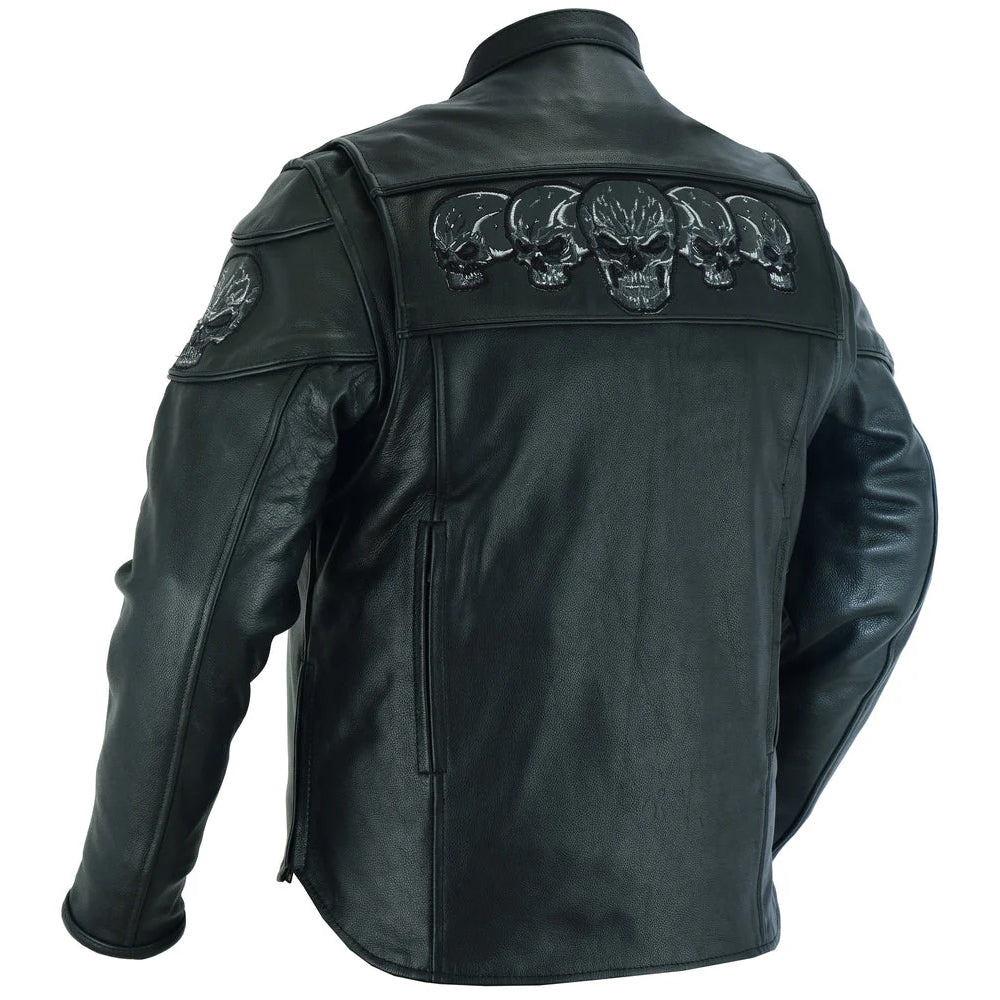 ADA700 Men's Scooter Jacket w/Reflective Skulls
