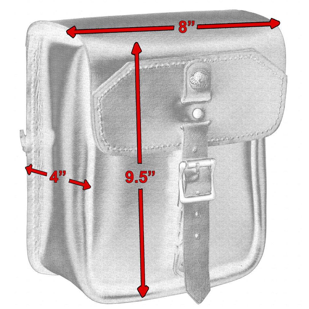 ADA4020 Premium Leather Large Tool Bag for Sissy bar