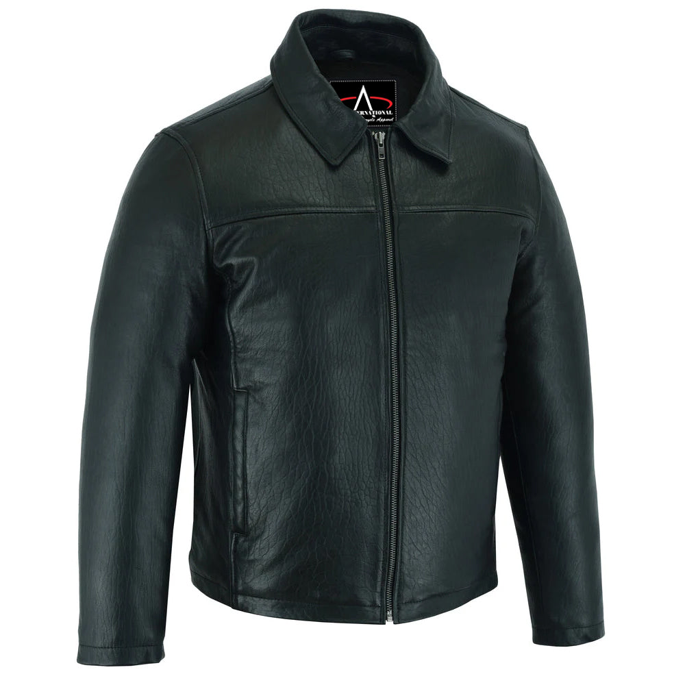 ADA780 Men's Drum Dyed New Zealand Lambskin Jacket