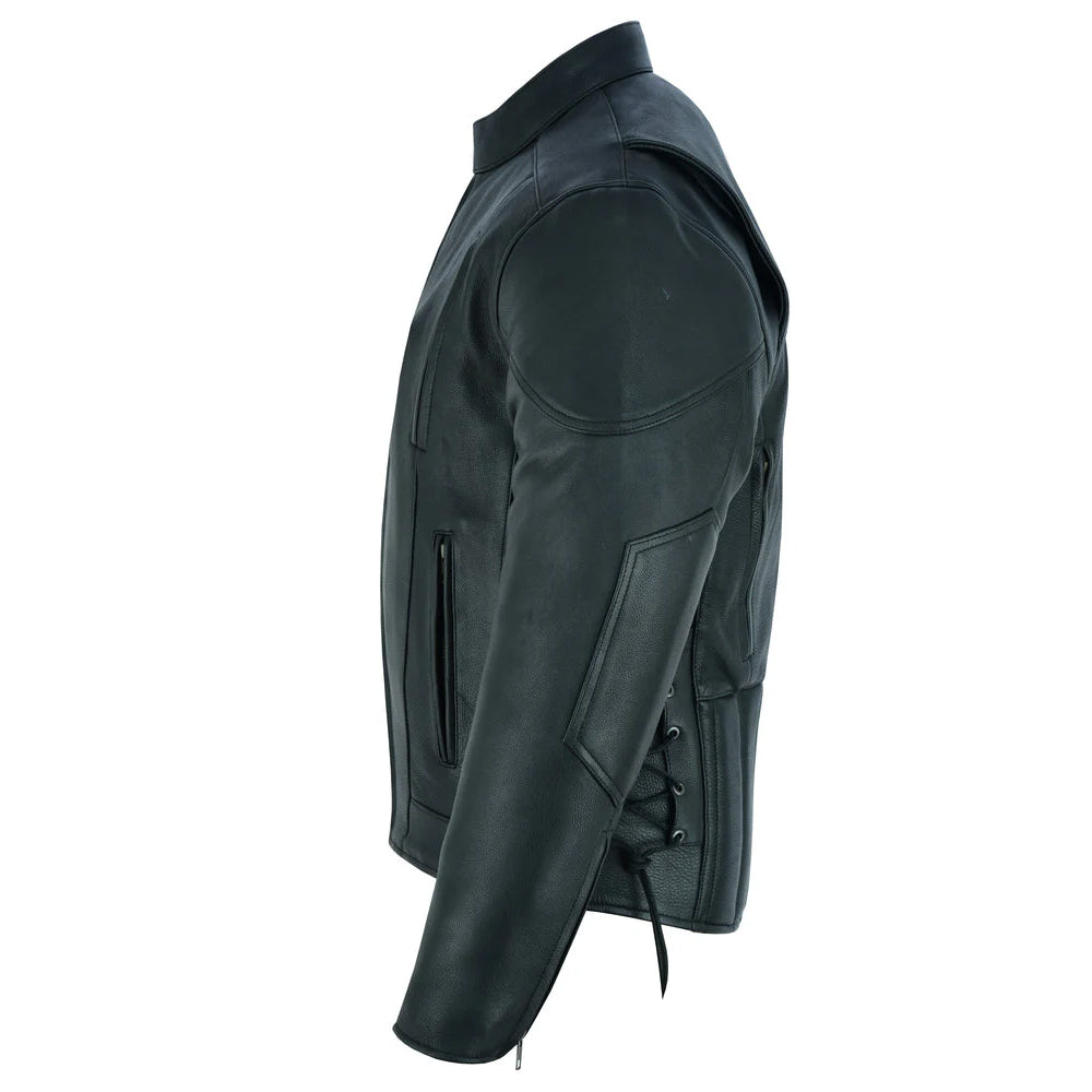 ADA777 Men's Vented M/C Jacket Side Laces