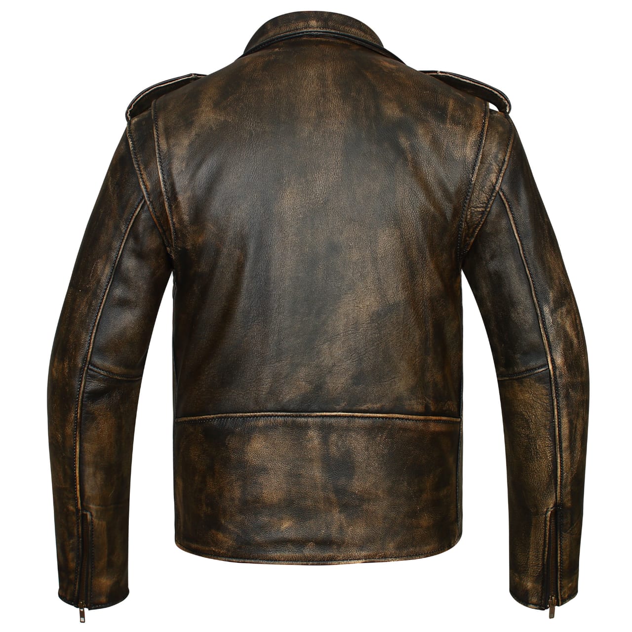 ADA730D Men's Classic Plain Side Police Style M/C Jacket